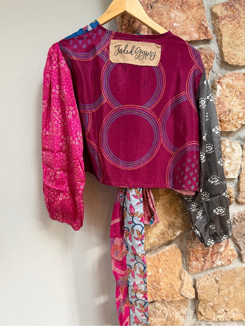 Jaded Gypsy Patchwork Wrap Top - Picture 4 of 4